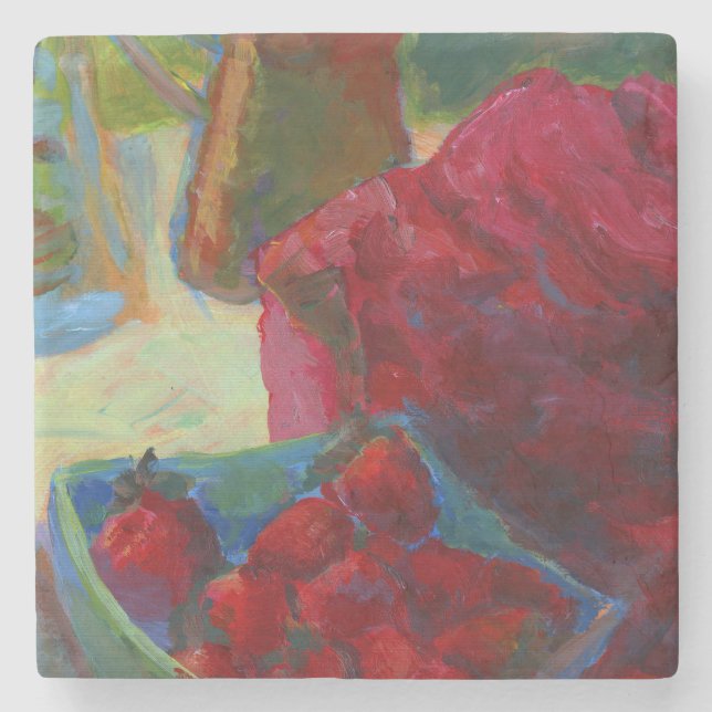 Laden Sie Ihre Kunstwerke hoch | Benutzerdefiniert Steinuntersetzer (Vorderseite)