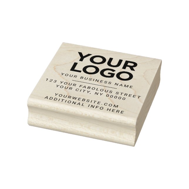 Laden Sie Ihre Rücksendeadresse für das Logo hoch Gummistempel (Stempel)