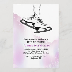 Laden Sie Ihre Skate ein (weiß) Einladung