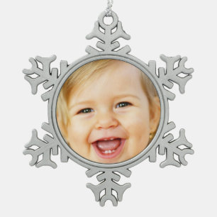 laden Sie Ihre Zinn-Schneeflockeverzierung des Schneeflocken Zinn-Ornament