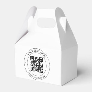 Laden Sie Ihren eigenen QR-Code und anpassbaren Te Geschenkschachtel