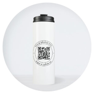 Laden Sie Ihren eigenen QR-Code und anpassbaren Te Thermosbecher