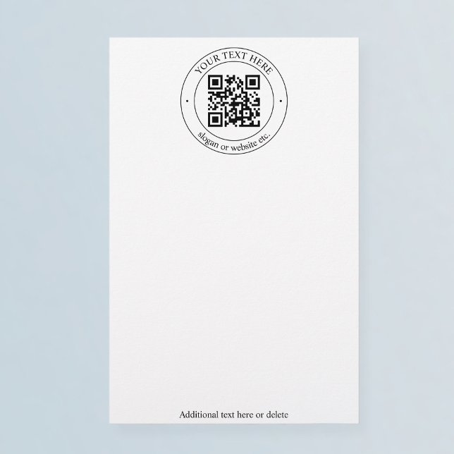 Laden Sie Ihren eigenen QR-Code und Ihren anpassba Briefpapier (Von Creator hochgeladen)