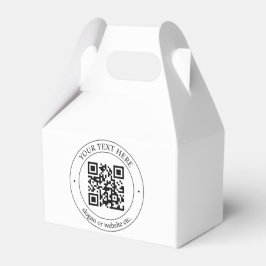Laden Sie Ihren eigenen QR-Code und Ihren anpassba Geschenkschachtel