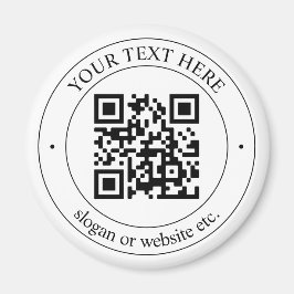 Laden Sie Ihren eigenen QR-Code und Ihren anpassba Magnet