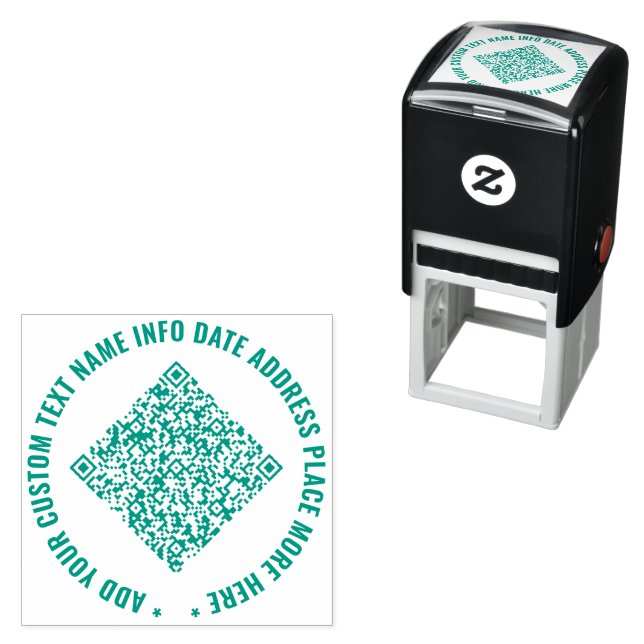 Laden Sie Ihren QR-Code hoch. Beispiel für benutze Permastempel (Beispiel)