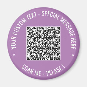 Laden Sie Ihren QR-Code hoch - Beispiel für Magnet
