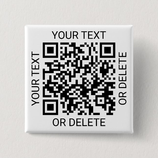 Laden Sie Ihren QR-Code hoch Einfache Website oder Button (Vorderseite)