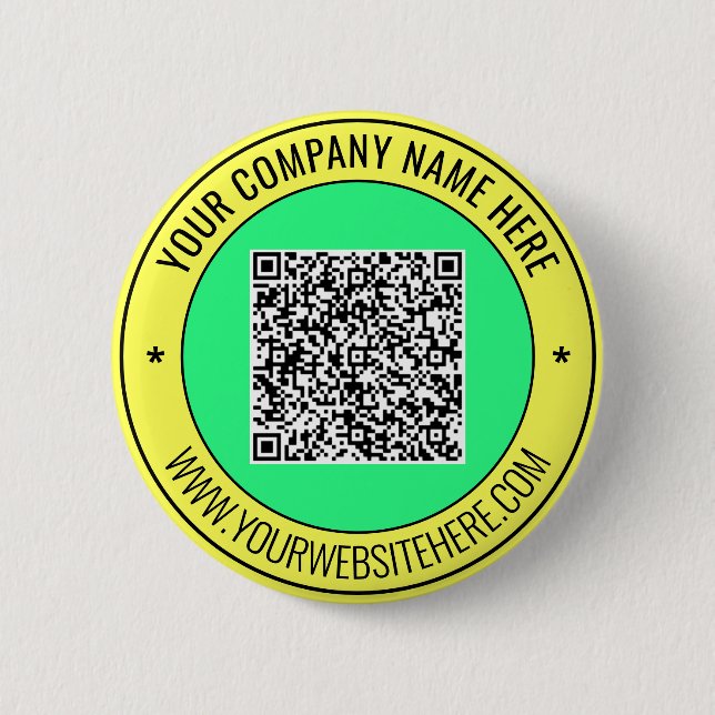 Laden Sie Ihren QR-Code Hoch Werbe-Button Text Hin Button (Vorderseite)