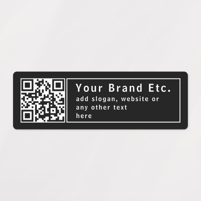 Laden Sie Ihren QR-Code oder Ihr Logo hoch | Editi Etiketten (Design 5)