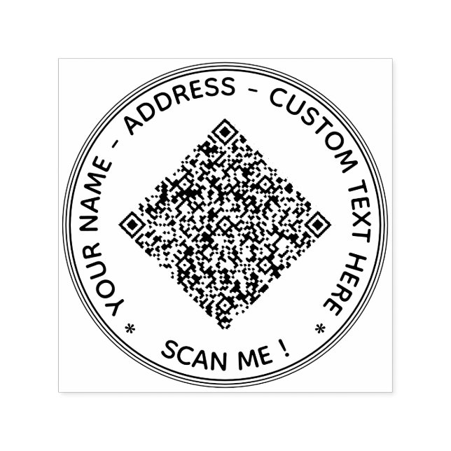 Laden Sie Ihren QR-Code-Rundstempel mit individuel Permastempel (Design)