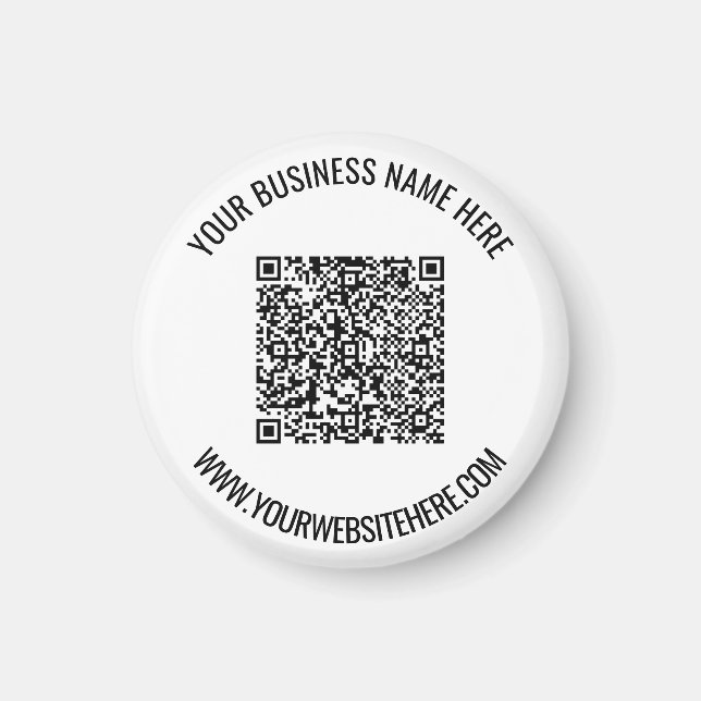Laden Sie Ihren QR-Code und benutzerdefinierten Te Magnet (Vorne)