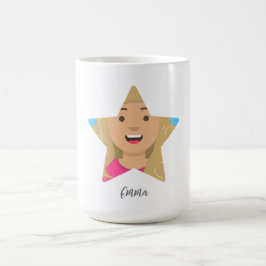 Laden Sie Ihren Superstar hoch, Star Shape Kaffeetasse