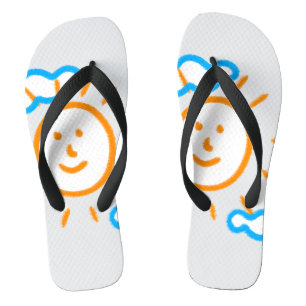 Laden Sie Kinder hoch, in denen Kids-Artwork Gezei Flip Flops