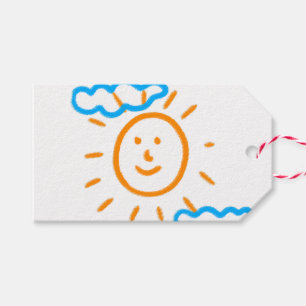 Laden Sie Kinder hoch, in denen Kids-Artwork Gezei Geschenkanhänger