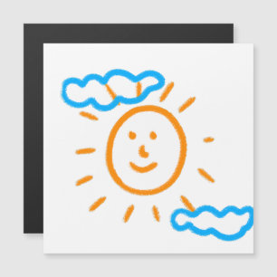 Laden Sie Kinder hoch, in denen Kids-Artwork Gezei Magnetkarte