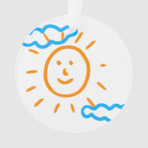 Laden Sie Kinder hoch, in denen Kids-Artwork Gezei Ornament