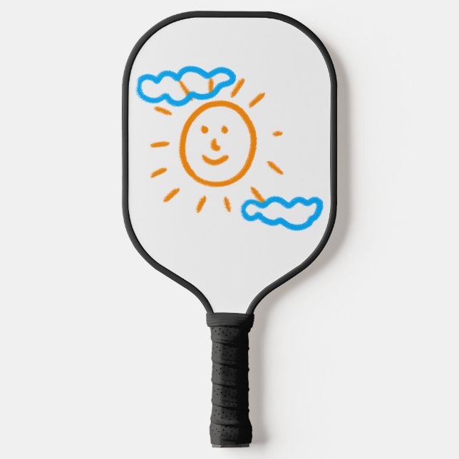 Laden Sie Kinder hoch, in denen Kids-Artwork Gezei Pickleball Schläger (Vorderseite)