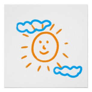 Laden Sie Kinder hoch, in denen Kids-Artwork Gezei Poster