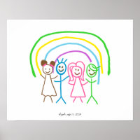 Laden Sie Kinder hoch, in denen Kids-Artwork Gezei