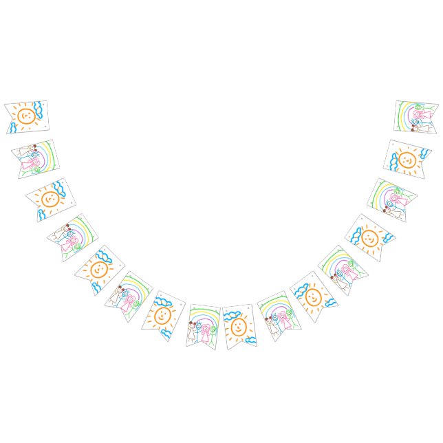 Laden Sie Kinder hoch, in denen Kids-Artwork Gezei Wimpelkette (Alle)