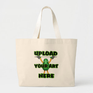 Laden Sie Kunst auf kundenspezifischen zazzle Jumbo Stoffbeutel
