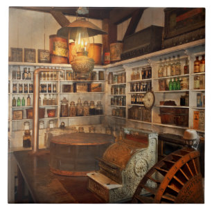 Laden - Vintage Warenhaus für Dinge des täglichen Fliese