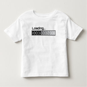 Ladende große Schwester Kleinkind T-shirt