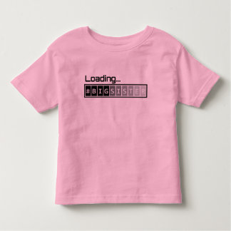 Ladende große Schwester - Rosa Kleinkind T-shirt