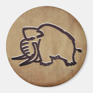 Ladender Mammut Magnet