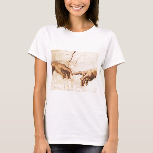 Ladie's Baby Doll Shirt - Die Gründung von Adam (Vorderseite)