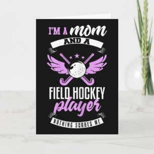 Ladies Feldhockey-Shirt Lustige Mutter Feldhockey- Karte