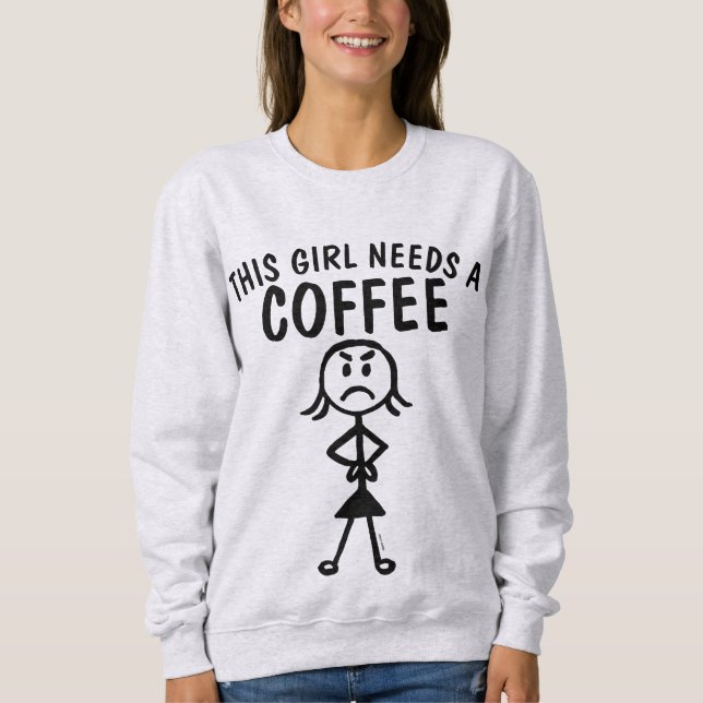 LADIES FUNNY COFFEE T - Shirt (Vorderseite)