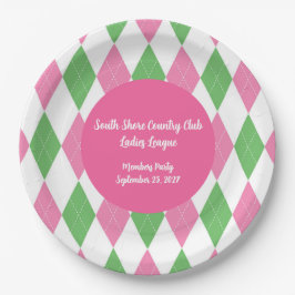 Ladies Golf League Party Dinner Plate Pappteller