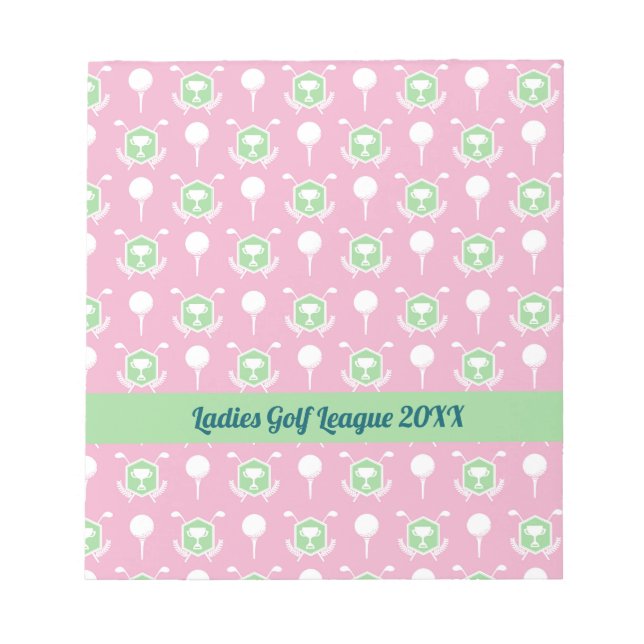 Ladies Golf League Party Notepad Notizblock (Vorderseite)