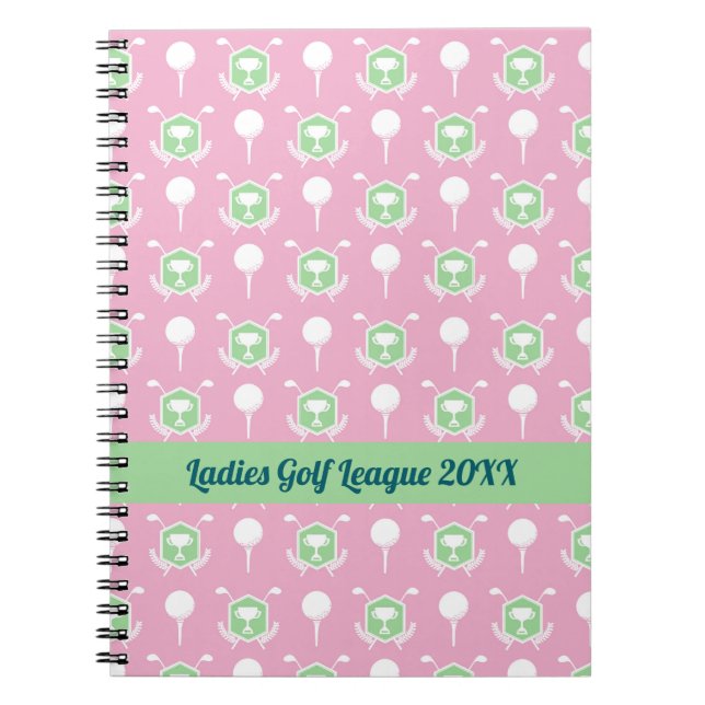 Ladies Golf League Spiral Notepad Notizblock (Vorderseite)
