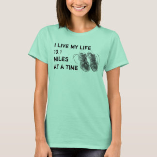 Ladies' Ringer - Life 13.1 miles at a time T-Shirt