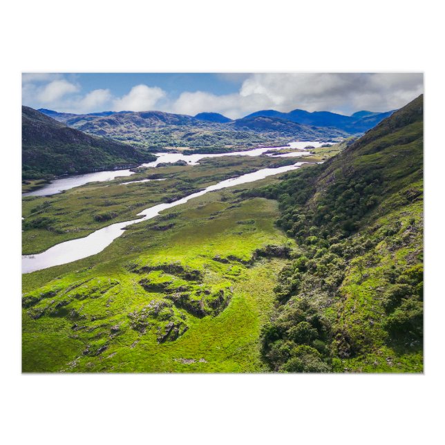 Ladies View Poster | Killarney Irland Landschaft (Vorderseite)