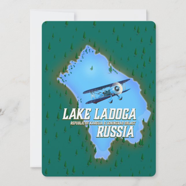 Ladoga - Russisches Reiseplakat (Vorderseite)