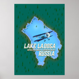 Ladoga - Russisches Reiseplakat Poster