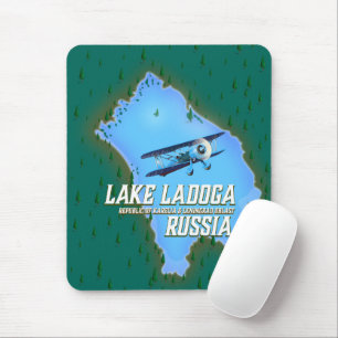 Ladogasee Russische Landkarte Reiseplakat Mousepad