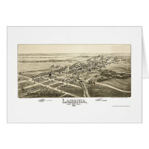 Ladonia, TX panoramische Karte - 1891
