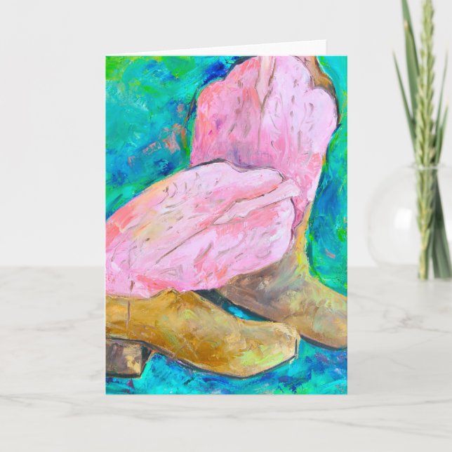 LÄDT Grußkarte auf Karte (Vorderseite)