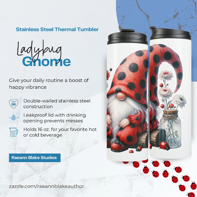 Ladtbug Gnome Thermal Tumbler Thermosbecher (Von Creator hochgeladen)