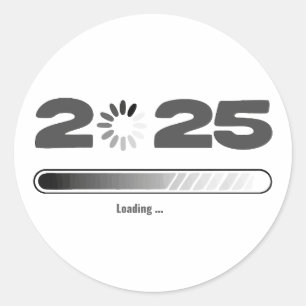 Ladung 2025 runder aufkleber