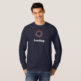 Ladung, gewartet, denken, langärmeliges Hemd T-Shirt