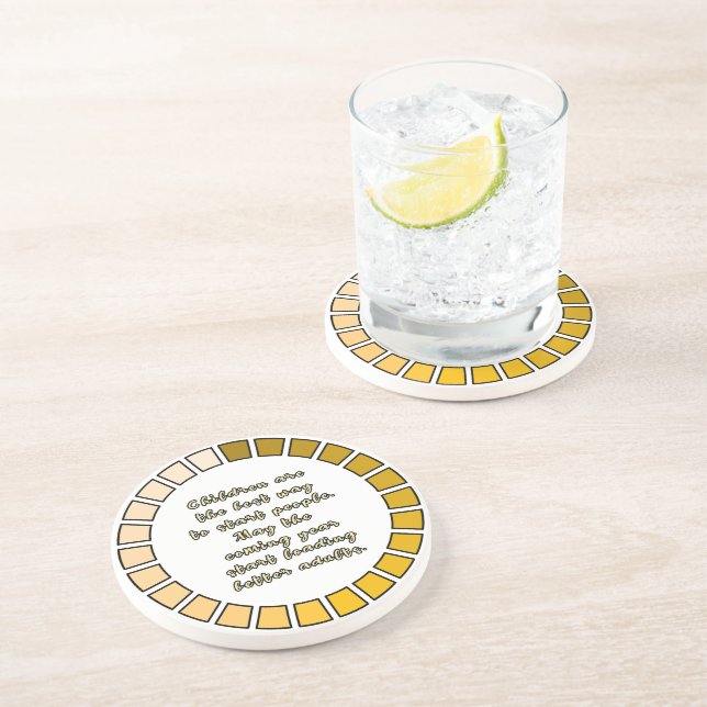 Ladung im neuen Jahr Getränkeuntersetzer (Seite)