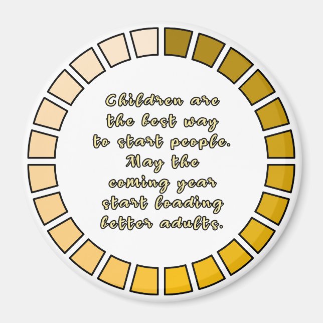 Ladung im neuen Jahr Magnet (Vorne)