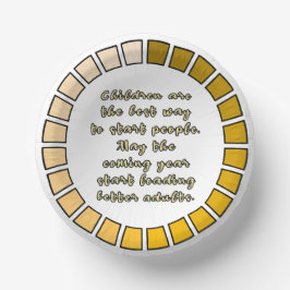 Ladung im neuen Jahr Pappteller