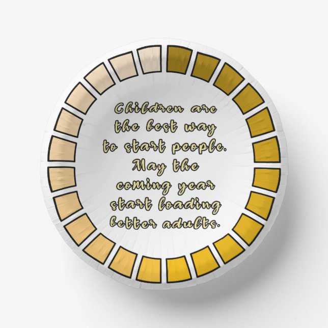 Ladung im neuen Jahr Pappteller (Vorderseite)